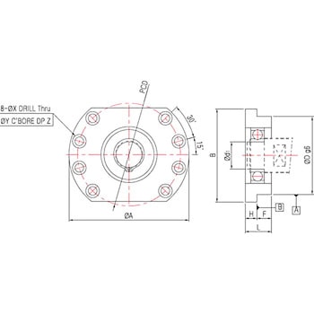 サポートユニット 支持側角形(ブロック型) SUNGIL(ソンイル)