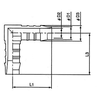 WS-12 L型ホース継手 1個 ノールマ 【通販モノタロウ】