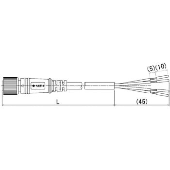 M8 FAコネクタケーブル 行田電線