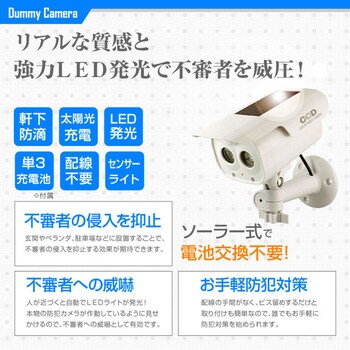 オンサプライ(OnSUPPLY) OS-173F ダミーカメラ 人感検知ソーラーバッテリー付 オンスクエア