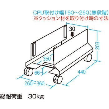CP-011 CPUスタンド 1台 サンワサプライ 【通販サイトMonotaRO】