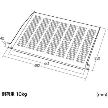 CP-SVC1UNT1 EIA用スリット付き棚板 サンワサプライ 1台 CP-SVC1UNT1