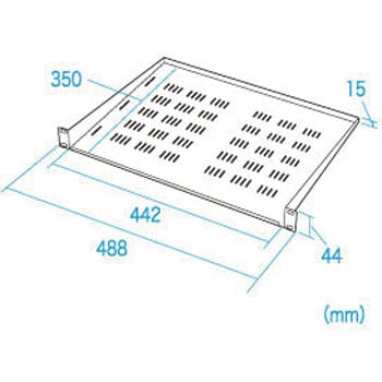 CP-SVNT1UN EIA用スリット付棚板 1台 サンワサプライ 【通販サイト