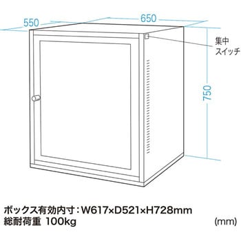 MR-FAMULTKN マルチ簡易防塵ラック サンワサプライ 高さ750mm間口650mm