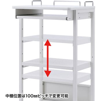 移動式機器設置カート サンワサプライ パソコンラック 【通販モノタロウ】