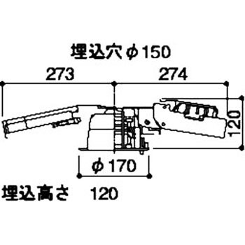 蛍光灯ダウンライト非常用照明器具