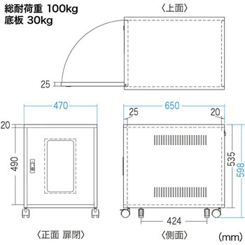 省スペース19インチボックス サンワサプライ