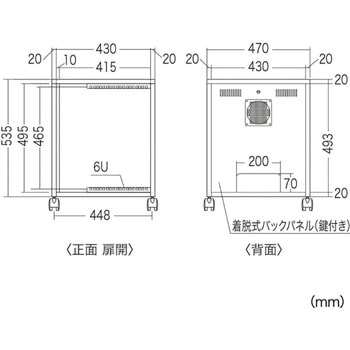 省スペース19インチボックス サンワサプライ