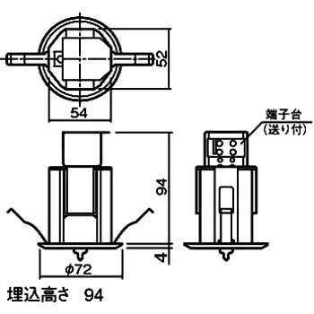 LB95500K 非常用照明器具(電源別置型) 1台 Panasonic(パナソニック