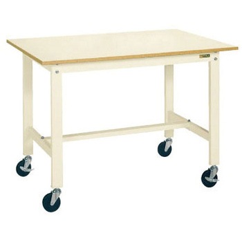 軽量作業台(KKタイプ/耐荷重200kg/ポリエステル天板/キャスター付) サカエ