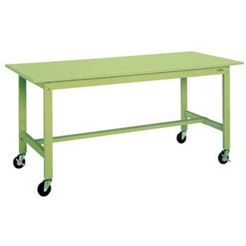 軽量作業台(KKタイプ/耐荷重200kg/スチール天板/キャスター付) サカエ