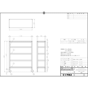 SPR-2115RI スーパーラックワゴン 1個 サカエ 【通販サイトMonotaRO】