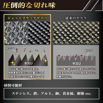 ジェットブラックヤスリ エンジニア