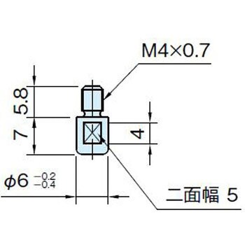 QCMA0612-M4 クランプピン(マグインキャッチャー用) 1個 イマオ