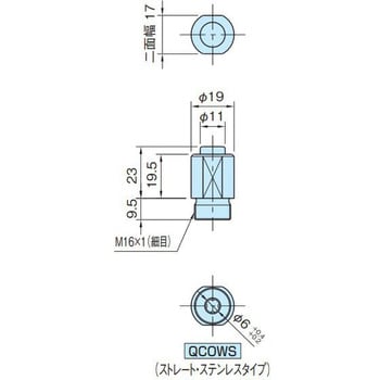 QCOWS0616-10SUS ワンウェイクランパー 1個 イマオコーポレーション