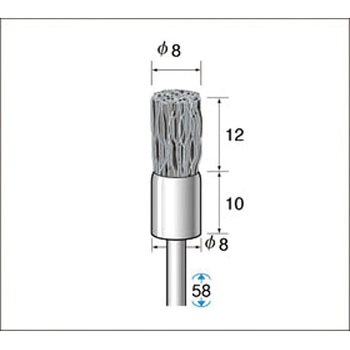 ダイヤ入りナイロンブラシ NSK(ナカニシ)
