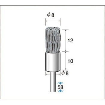 ダイヤ入りナイロンブラシ NSK(ナカニシ)