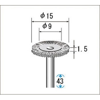 50412 ステンレスワイヤーブラシ NSK(ナカニシ) 89564195