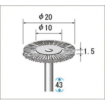 50413 ステンレスワイヤーブラシ NSK(ナカニシ) 89564204