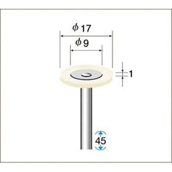 50102 毛ブラシ ハード 豚毛 NSK(ナカニシ) 89564572