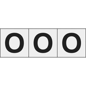 アルファベットステッカー 30×30 TRUSCO