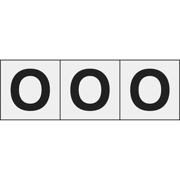 アルファベットステッカー(英字・透明)50×50 TRUSCO