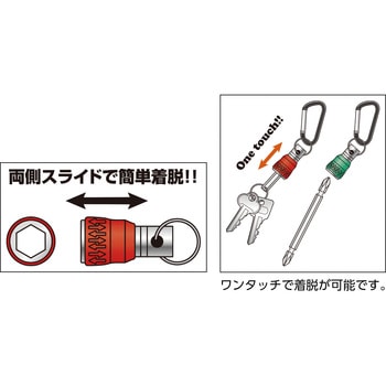 ビットホルダ カラビナ付 TRUSCO