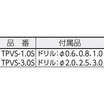 ピンバイス 収納式ドリルセット TRUSCO