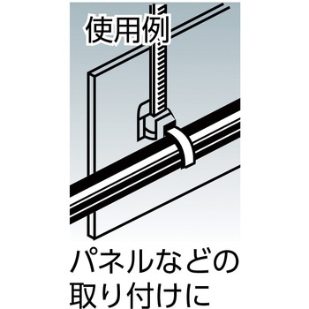 プッシュマウントタイ(ウィング無) TRUSCO