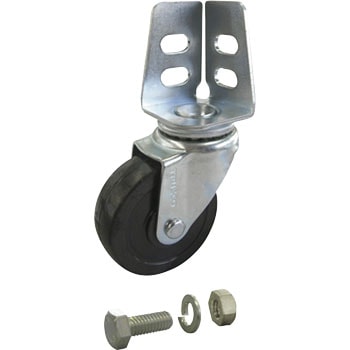 棚部材 アングル式ゴムキャスター TRUSCO