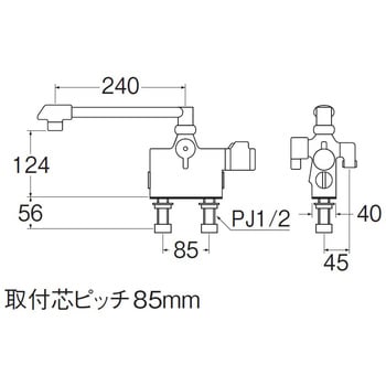 サーモデッキシャワー混合栓 SANEI サーモスタット 【通販モノタロウ】