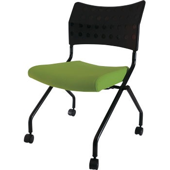 TSCC-2N-GN スタッキングチェア キャスター付 TRUSCO 89734496