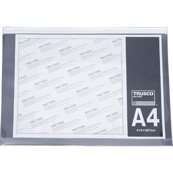 SFC-B6 ファスナー付クリアケース TRUSCO 89735503