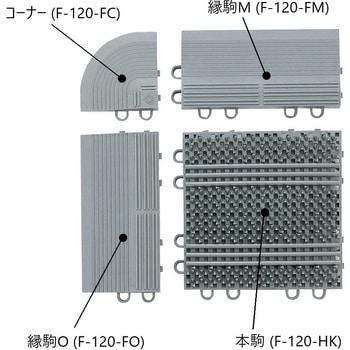 F-120-HK-G エバックライナ - ハードマット(本駒) 1枚 山崎産業(CONDOR