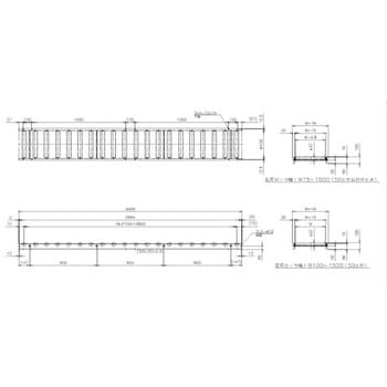 FHE57R-WS-W300-P150-L3000 重荷重用ローラーコンベア(Φ57 スチール製