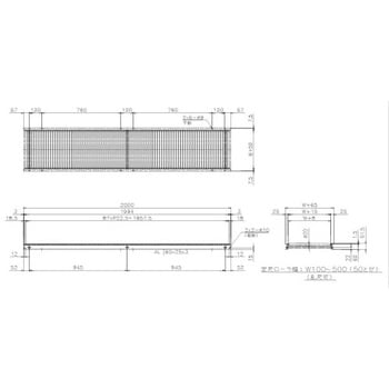 FLB38R-QS-W600-P75-L2000 メイキコウ FLB38R-QS-W600-P75-L2000