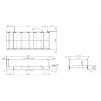 SMG60R-JS-W300-P150-L1000 中荷重用ローラーコンベア(Φ60.5