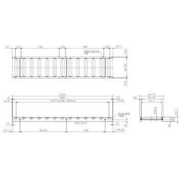 SMG60R-JS-W700-P150-L2000 中荷重用ローラーコンベア(Φ60.5