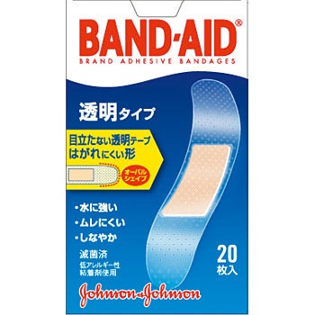 バンドエイド 透明タイプ ジョンソン ジョンソン 一般用絆創膏 通販モノタロウ