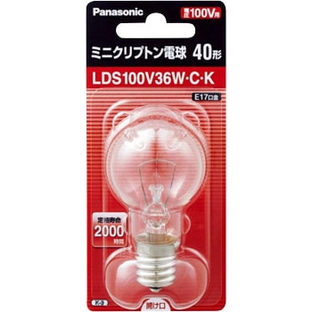 LDS100V36WCK ミニクリプトン電球 Panasonic(パナソニック) 89827963