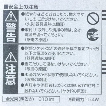 LDS100V54WWK ミニクリプトン電球 1個 パナソニック(Panasonic) 【通販