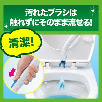 スクラビングバブル 流せるトイレブラシ フローラルソープ ジョンソン