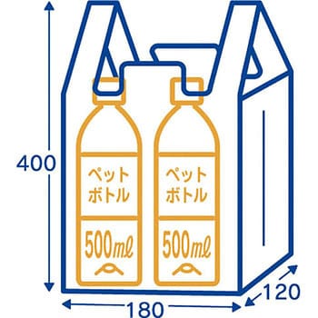 Y-16 とって付きポリ袋 日本サニパック 白半透明色 50枚入 - 【通販