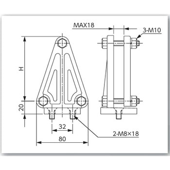 銅帯垂直クランプ 協進電機