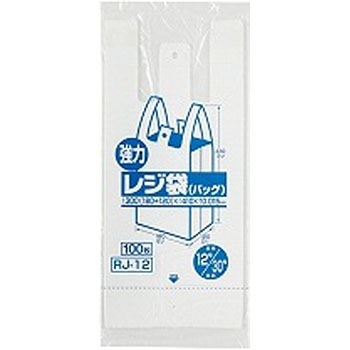 レジ袋12号白(西日本30号) ジャパックス