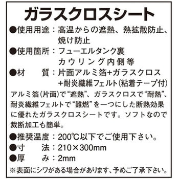 ガラスクロスシート - KITACO