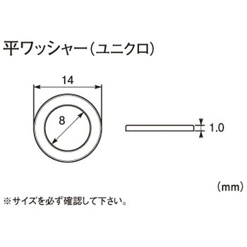 平ワッシャー KITACO
