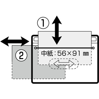 リール式吊下げ名札2枚収納タイプ 日本緑十字社