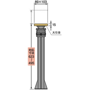 YS-4761B ゆかづか 合板タイプ 1個 城東テクノ 【通販サイトMonotaRO】