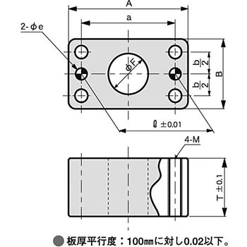 ガイドブシュ用スペーサ(スチールタイプ、ノック穴付) タカノ